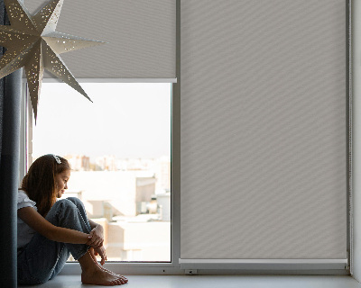 Tenda a rullo interna per finestra in colore grigio oscurante