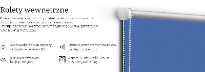 Tenda a rullo interna oscurante di colore blu