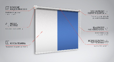 Tenda a rullo interna oscurante di colore blu