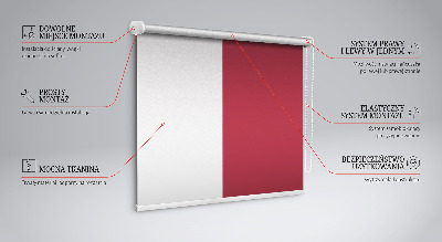 Tenda a rullo oscurante di colore bordeaux per porta finestra