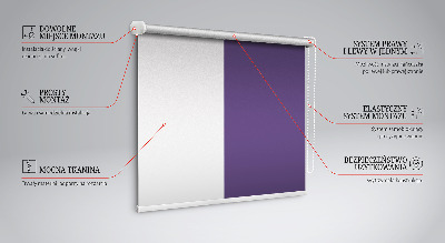 Tenda a rullo interna oscurante per finestra di colore viola