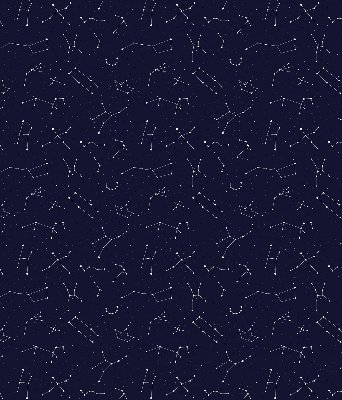 Tenda a rullo oscurante per porta finestra con motivo a costellazione di stelle