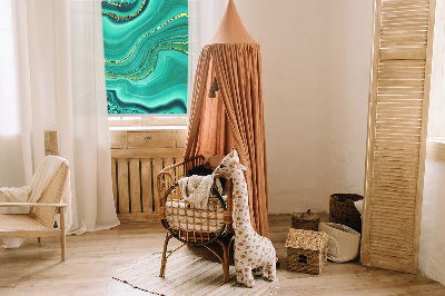 Tenda a rullo oscurante per porta finestra in marmo verde