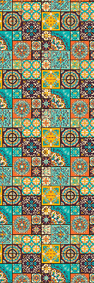 Tenda a rullo interna oscurante per finestra con stampa a mandala colorato