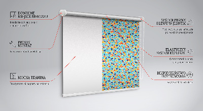 Tenda a rullo oscurante in tessuto della linea Forme