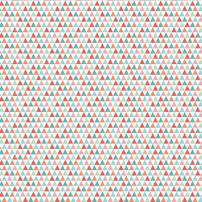 Tenda a rullo oscurante per finestra con fantasia a triangoli colorati