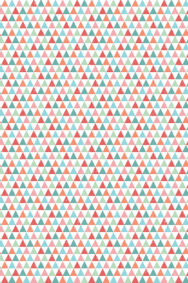 Tenda a rullo oscurante per finestra con fantasia a triangoli colorati