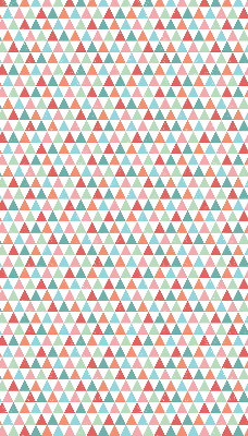 Tenda a rullo oscurante per finestra con fantasia a triangoli colorati