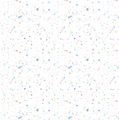 Tenda a rullo interna oscurante con fantasia a macchie di vernice