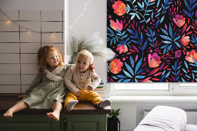 Tenda a rullo oscurante modello papavero per porta finestra