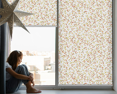 Tenda a rullo interna oscurante con motivo a foglie che cadono