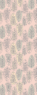 Tenda a rullo interna oscurante con stampa di foglie colorate