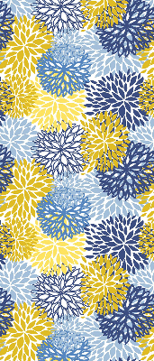 Tenda a rullo interna oscurante per finestra con stampa di piante dipinte