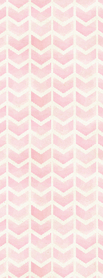 Tenda a rullo interna oscurante con fantasia a zigzag di colore rosa