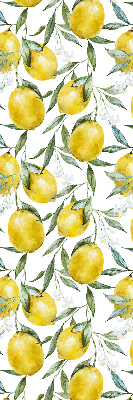 Tenda a rullo oscurante con stampa di limoni