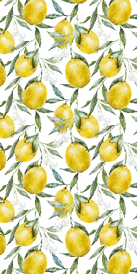 Tenda a rullo oscurante con stampa di limoni