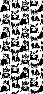 Tenda a rullo interna oscurante con fantasia di cani disegnati
