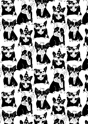 Tenda a rullo interna oscurante con fantasia di cani disegnati