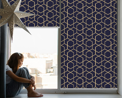 Tenda a rullo interna oscurante modello cubo 3D per finestra