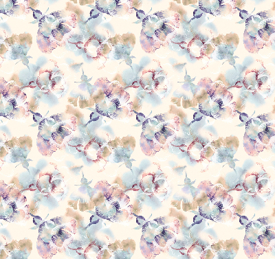 Tenda a rullo interna oscurante con stampa di fiori colorati dipinti