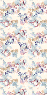 Tenda a rullo interna oscurante con stampa di fiori colorati dipinti