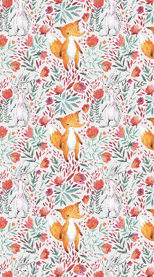 Tenda a rullo oscurante con stampa a tema animali e piante