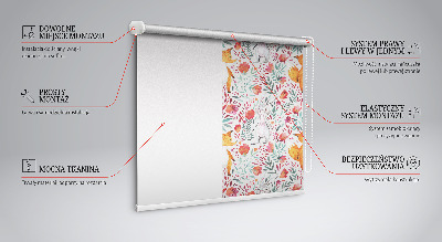 Tenda a rullo oscurante con stampa a tema animali e piante