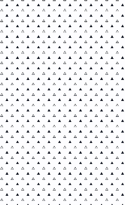 Tenda a rullo oscurante con fantasia a triangoli