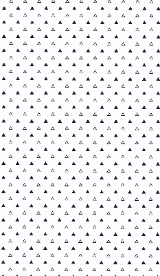 Tenda a rullo oscurante con fantasia a triangoli