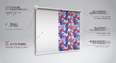 Tenda a rullo oscurante per porta finestra con fantasia di scimmie rosse