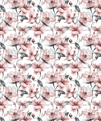 Tenda a rullo interna oscurante con fantasia di fiori rosa