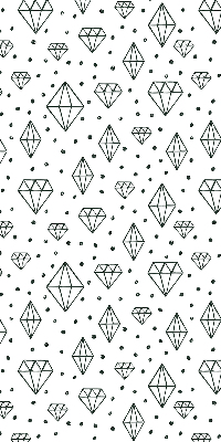 Tenda a rullo interna oscurante con fantasia a rombi disegnati