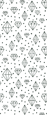 Tenda a rullo interna oscurante con fantasia a rombi disegnati