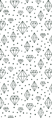 Tenda a rullo interna oscurante con fantasia a rombi disegnati