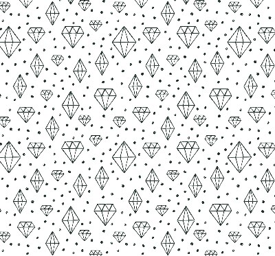 Tenda a rullo interna oscurante con fantasia a rombi disegnati