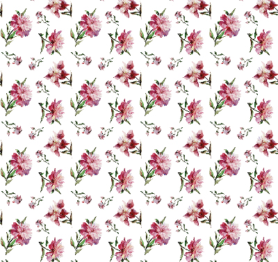 Tenda a rullo oscurante con motivo a fiore rosa per porta finestra
