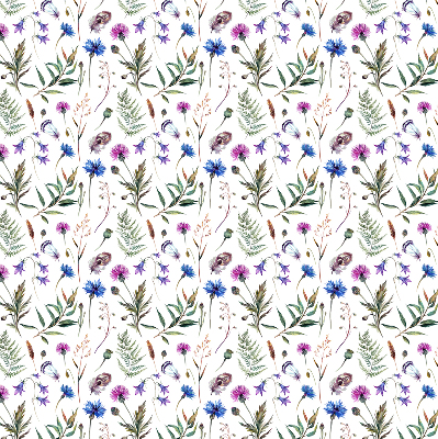 Tenda a rullo interna oscurante con fantasia a fiori colorati