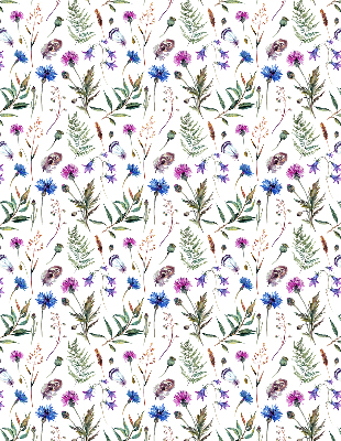 Tenda a rullo interna oscurante con fantasia a fiori colorati