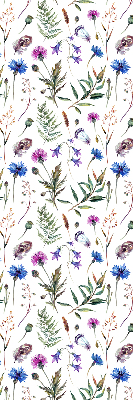 Tenda a rullo interna oscurante con fantasia a fiori colorati
