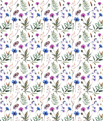 Tenda a rullo interna oscurante con fantasia a fiori colorati