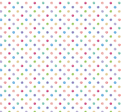 Tenda a rullo interna oscurante con fantasia a puntini colorati