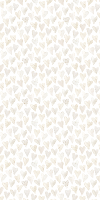 Tenda a rullo interna oscurante con fantasia a cuori beige