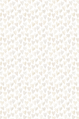 Tenda a rullo interna oscurante con fantasia a cuori beige