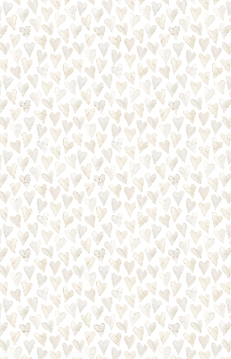 Tenda a rullo interna oscurante con fantasia a cuori beige