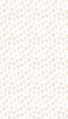 Tenda a rullo interna oscurante con fantasia a cuori beige