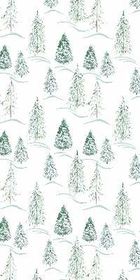 Tenda a rullo interna oscurante con fantasia alberi