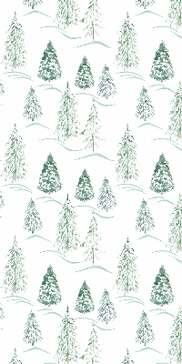 Tenda a rullo interna oscurante con fantasia alberi