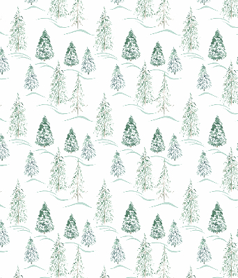 Tenda a rullo interna oscurante con fantasia alberi