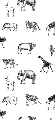 Tenda a rullo oscurante per finestra con stampa a tema animali