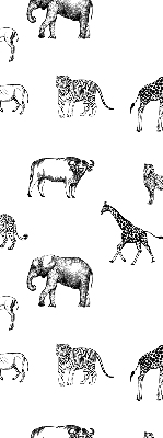 Tenda a rullo oscurante per finestra con stampa a tema animali